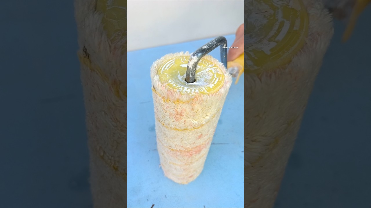 Отличная идея самоделки! Как сделать держатель катушки ниток из старого валика 