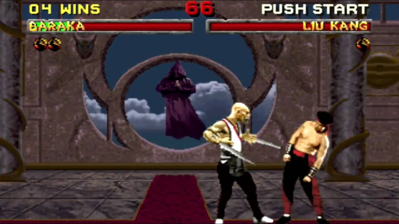Mortal Kombat II (#04 БАРАКА против ЛЮ КАНГА) [PSone] 