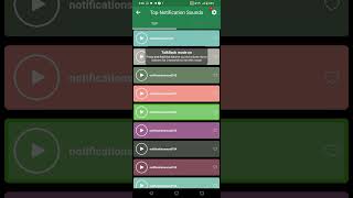 how to use top notification sound application with TalkBack for blind users screenshot 1