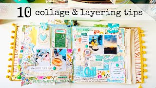HOW TO COLLAGE & LAYER IN JOURNALS | Journal With Me | Creative Journaling Made Easy