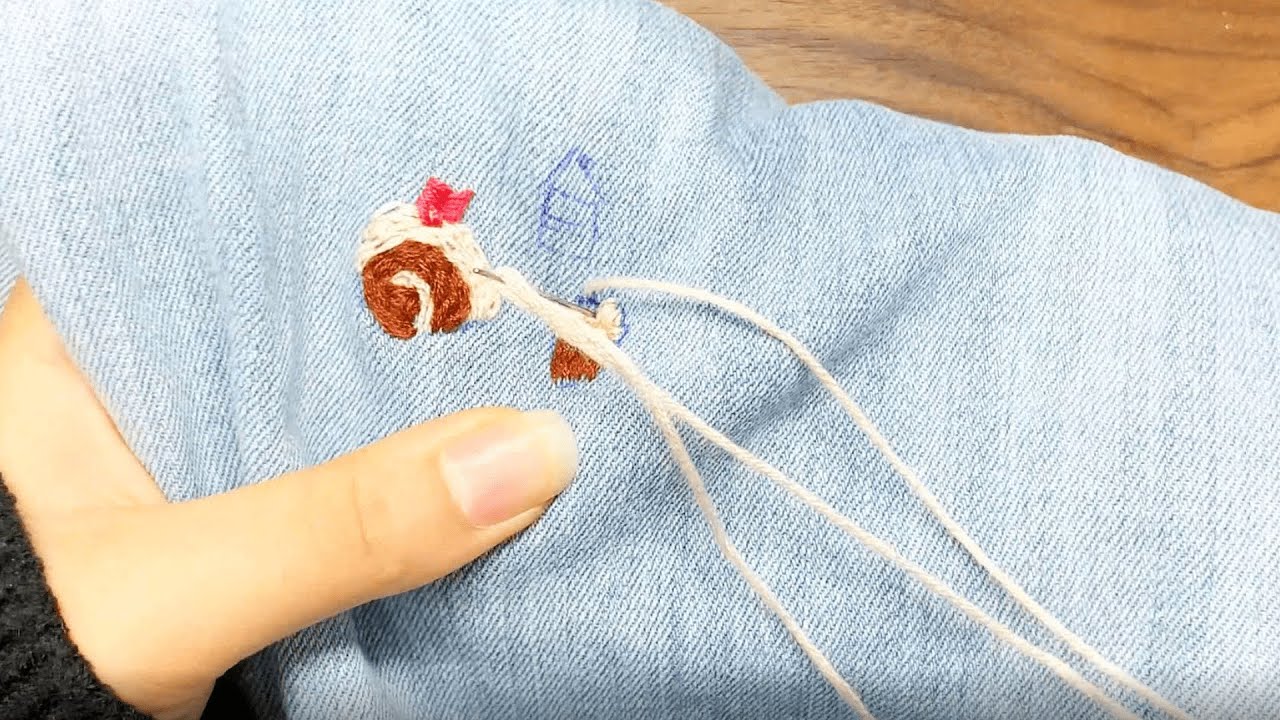 👖 How to Fix Ripped Jeans WITHOUT Sewing Machine – Genius Hand Stitch!
