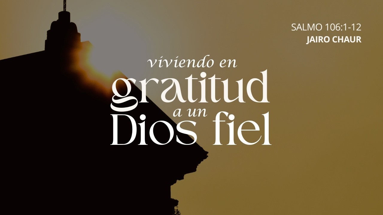 Viviendo en gratitud a un Dios fiel Jairo Chaur Culto de bautismos