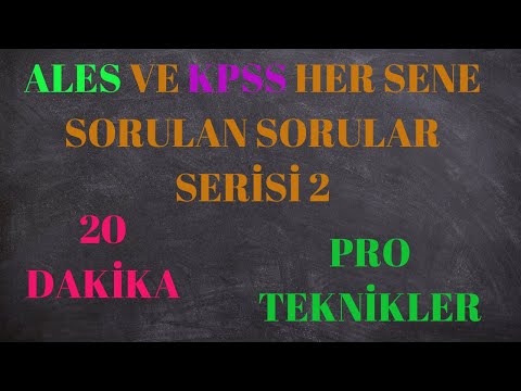 ALES    VE   KPSS 'DE HER SENE SORULAN SERİSİ BASİT EŞİTSİZLİKLER VE SIRALAMA 2020 DGS PRO TAKTİKLER