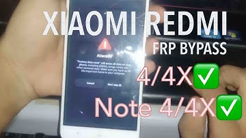 XIAOMI REDMI 4/4X/NOTE 4/4X - How To Easily Bypass & Remove Google FRP Lock