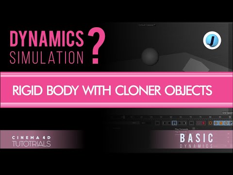 Cinema 4D Dynamics Simulation? [Rigid Body Cloner Object] - YouTube