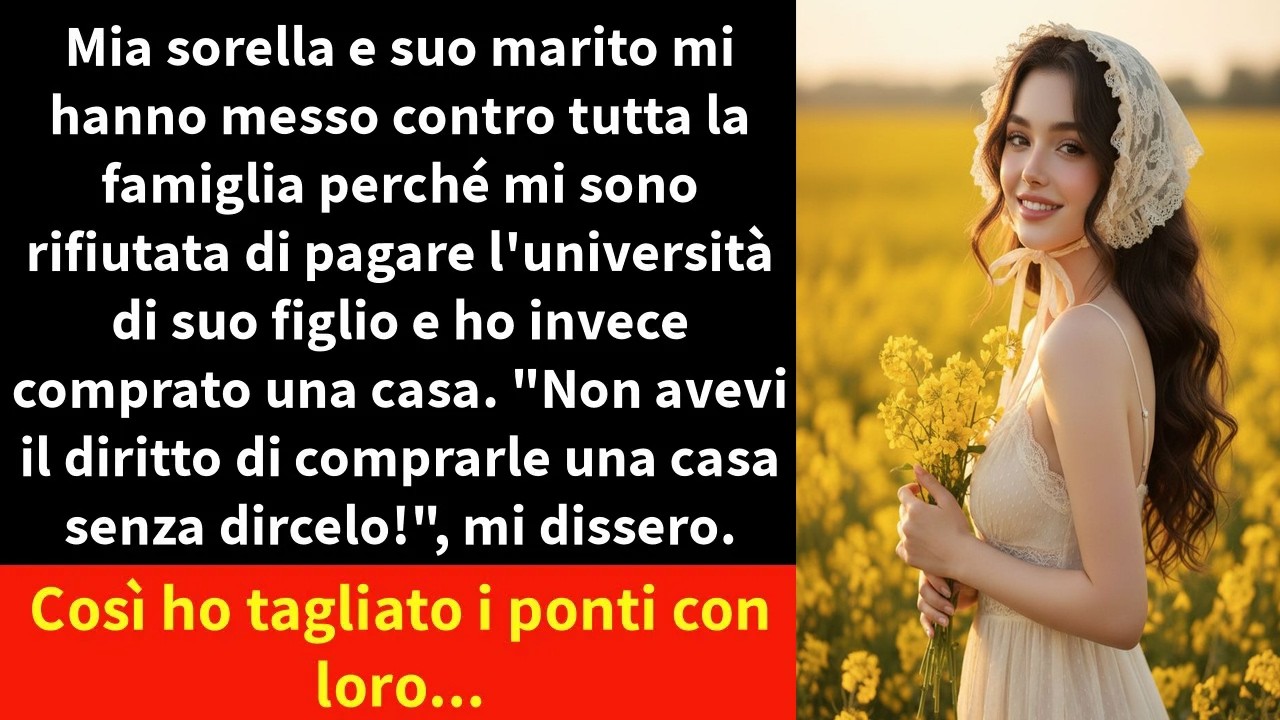 Mia sorella e suo marito mi hanno messo contro tutta la famiglia perché mi sono rifiutata di pagare