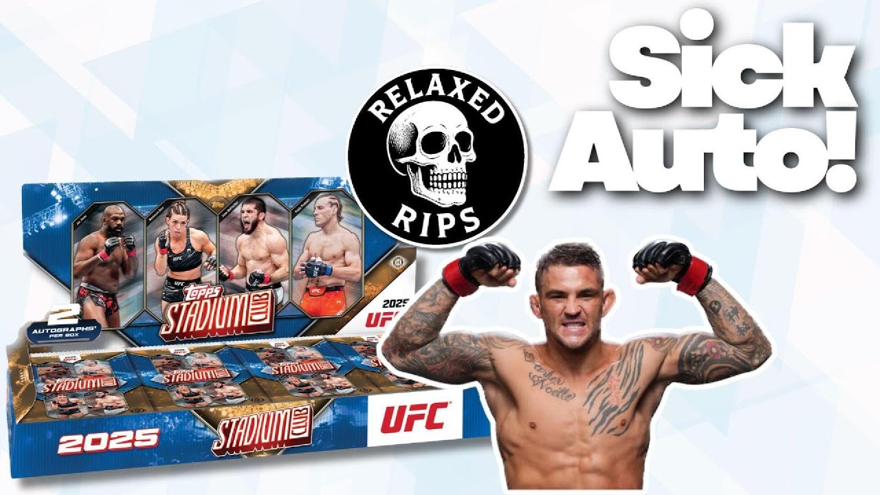 MY FIRST HOBBY BOX...delivering some immediate 🔥  // 2025 Topps Stadium Club UFC
