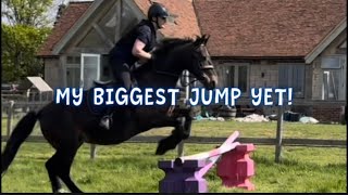 MY BIGGEST JUMP YET- JUMPING LESSON!! 