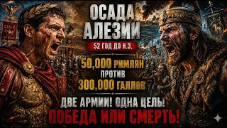 Что произошло, когда Julius Caesar запер себя вместе с 50 000 солдат во время Siege of Alesia?