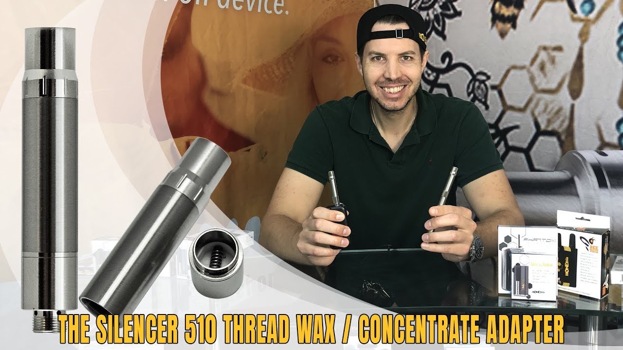 HoneyStick Silencer Vape Adapter for Concentrates & Wax | 510 Thread Powerful Wax & Dab Vape Tank