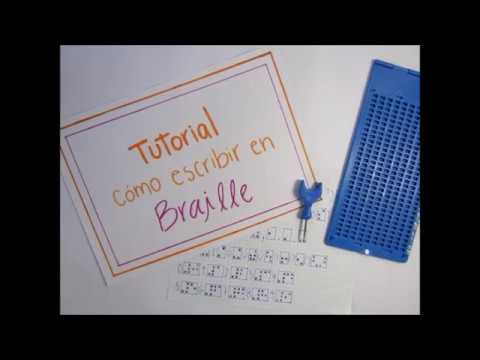 Tutorial cómo escribir en Braille