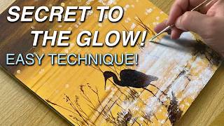 How to Paint Glowing Sunset Light Easy Acrylic Painting