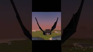 Dragon wings mod for minecraft pocket edition #shorts #minecraft