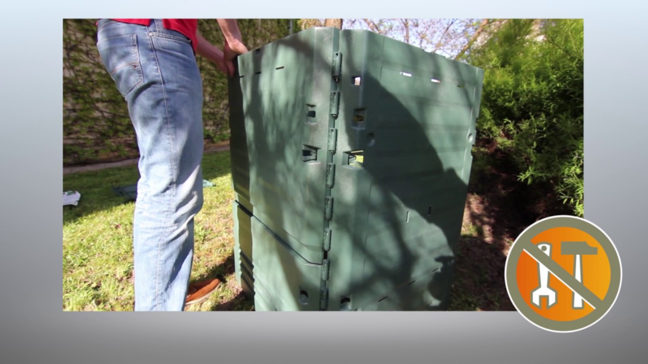 Composteur De Jardin Thermo King - 400 Litres, 74 X 74 X 84 Cm - Polypropylène Résistant Aux UV - 2