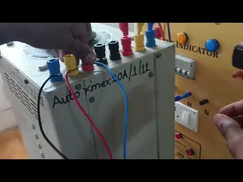 STATIC TYPE PHASE SEQUENCE INDICATOR