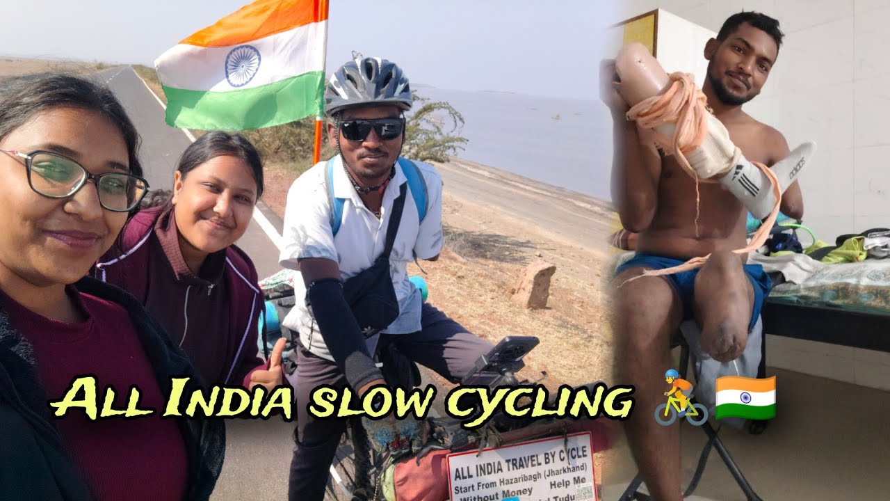 एक हाथ और पैर नही है All India slow cycling Vlogs 