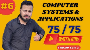 #6 COMPUTER SYSTEMS & APPLICATIONS for TYBCOM | E-Commerce | Excel | Visual Basic | TYBCOM SEM 6