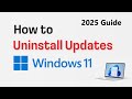 How to Uninstall Updates in Windows 11 (2025 Guide)