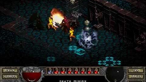 Diablo I: The Hell (Co-op Doom Playthrough) - Crypts Level 21 Part 1