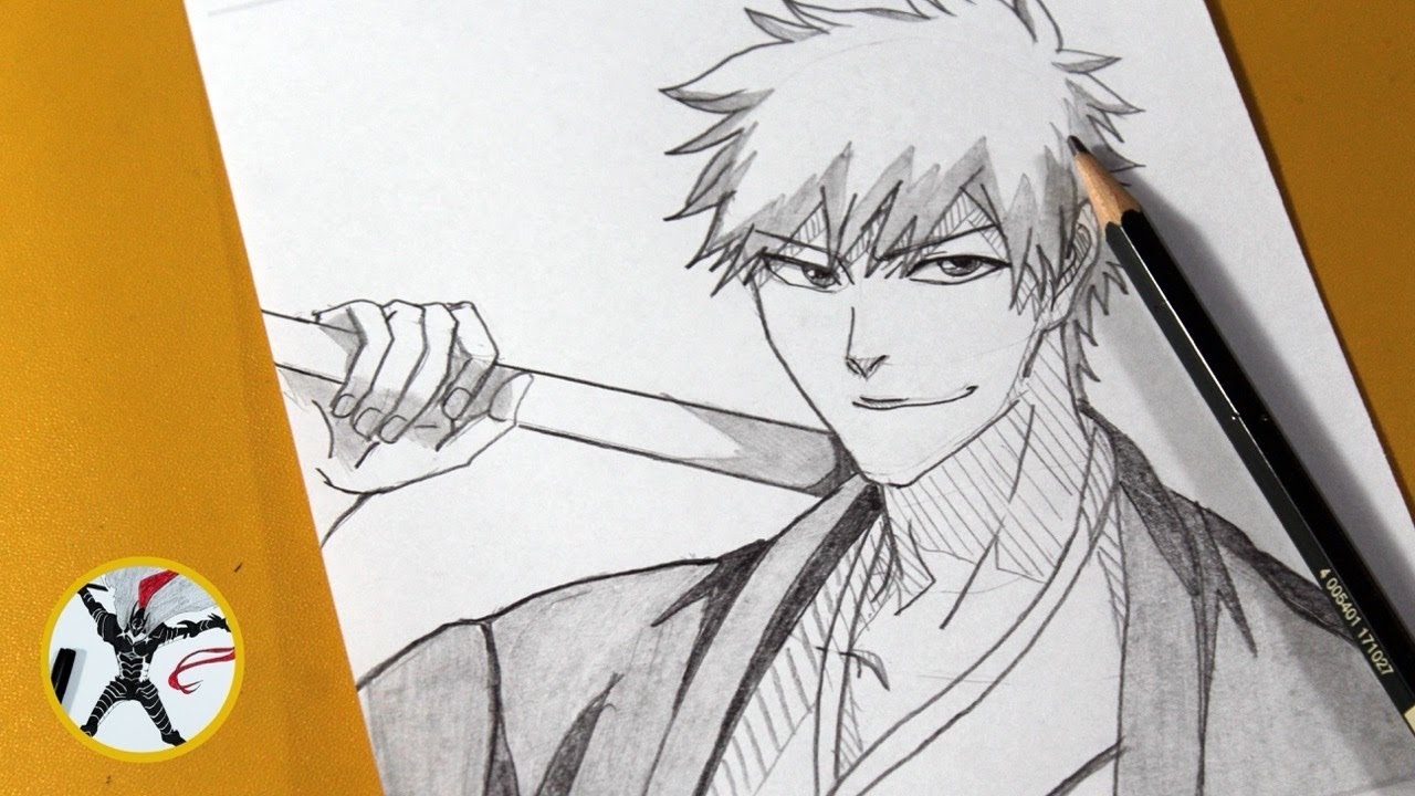 Bleach Ichigo Kurosaki Draw Anime Manga Drawing Desenho Naruto Drawings