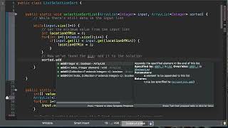 0.5 Data Structures & Algorithms: List-Based Selection Sort