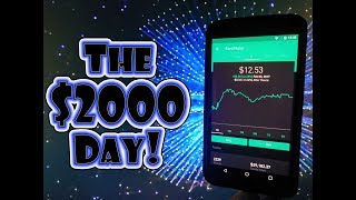 Robinhood APP - EARN $2000 Daily on the Stock Market? | For 1 Day, At Least!!