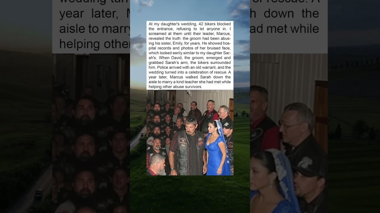 A Wedding Turned Into a Rescue: How Bikers Saved a Woman from Abuse