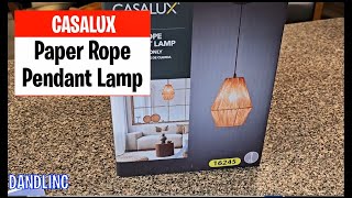 CASALUX Paper Rope Pendant Lamp Aldi Super Finds by DANDLINC 235 views 5 months ago 3 minutes, 4 seconds