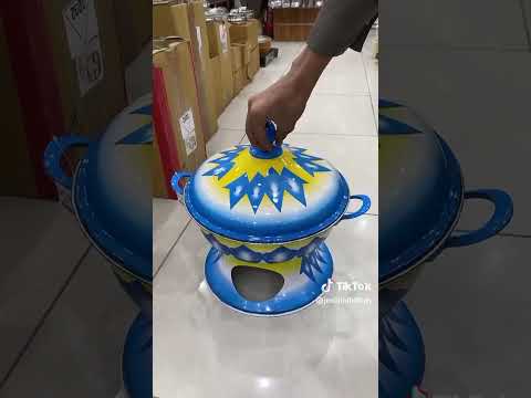 سخان بوفية صحن غضار بغطاء دايموند