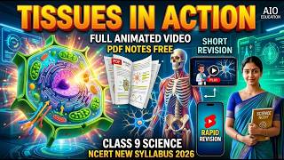 Tissues in Action | Class 9 Science Chapter 3 | Full Animated Explanation | PDF Notes Short Revision