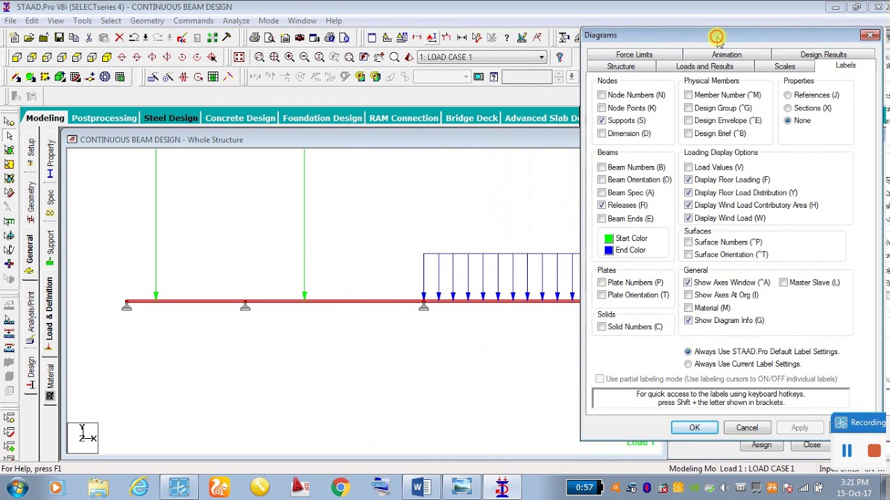 2D CONTINUOUS BEAM ANALYSIS AND DESIGN SIMPLE