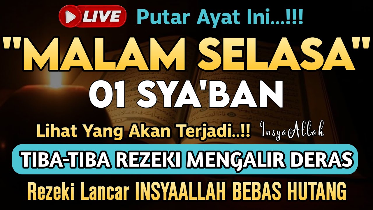 PUTAR DZIKIR INI‼️Dzikir Mustajab Pembuka Pintu Rezeki, InsyaAllah Rezekimu Mengalir Deras