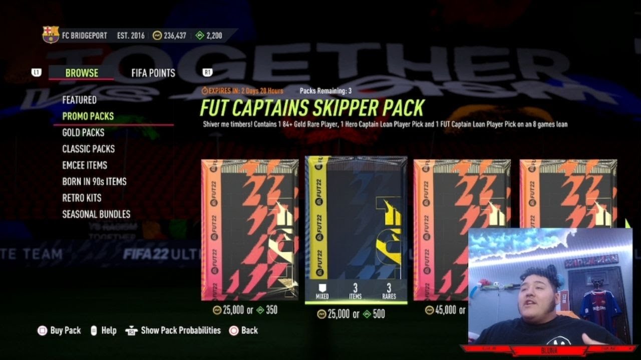 OPENING THE FUT CAPTAINS SKIPPER PACK (TEAM 2)!!!FIFA 22