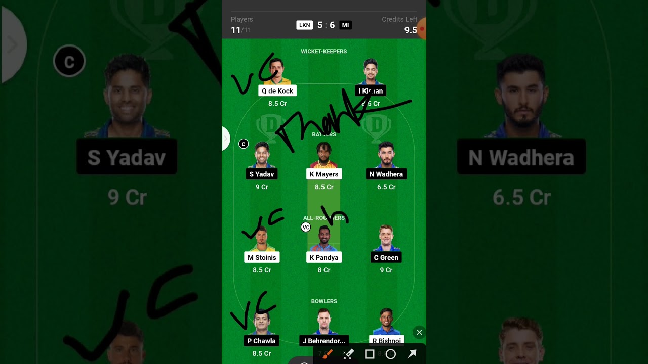 LSG vs MI Dream11 Prediction | LKN vs MI Dream11 Team | LSG vs MI Dream11 | LKNvs MI IPL 2023 | IPL