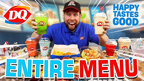Menyantap Seluruh Menu Dairy Queen (Tantangan 12.000+ Kalori)