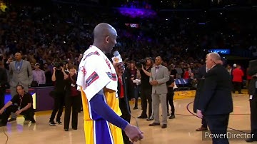 Remembering Kobe Bryant’s farewell speech after his last NBA game(2016) "MAMBA OUT"