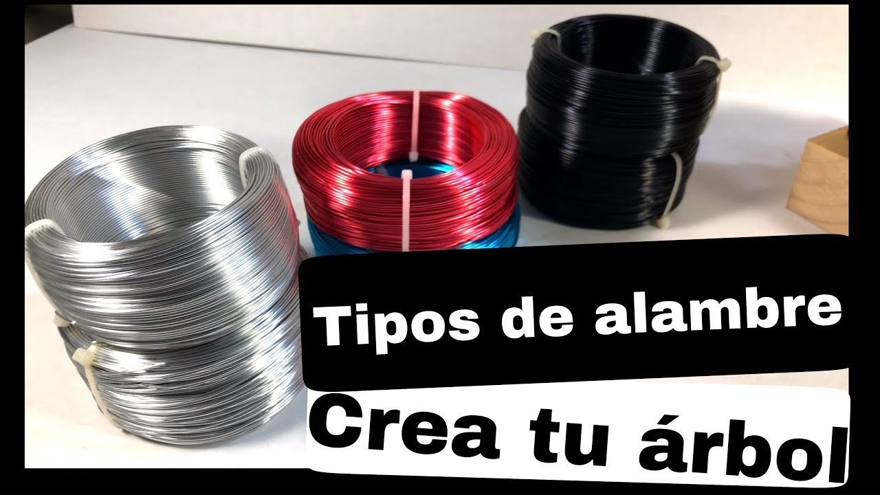 4 TIPOS DE ALAMBRE para realizar arboles (BONSAI) para PRINCIPIANTES