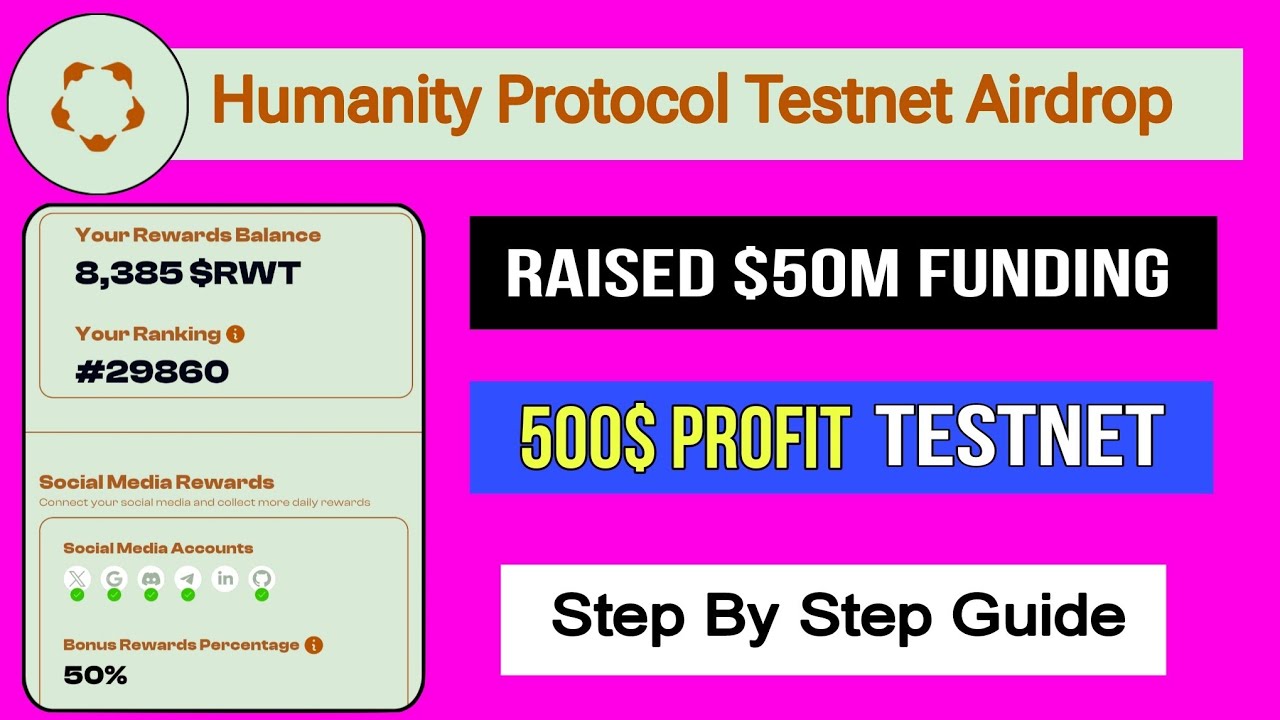 Humanity Protocol 50$M Funding Free Testnet Airdrop #humanityprotocol # ...