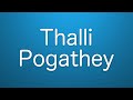 Thalli Pogathey - Karaoke by Siva LogN