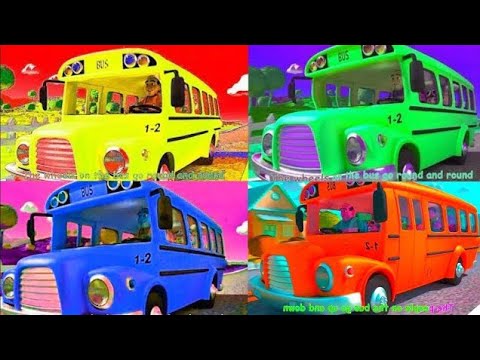 Wheels On The Bus CoComelon Sound Variations in 60 Seconds | Nursery Rhymes & Kids Songs