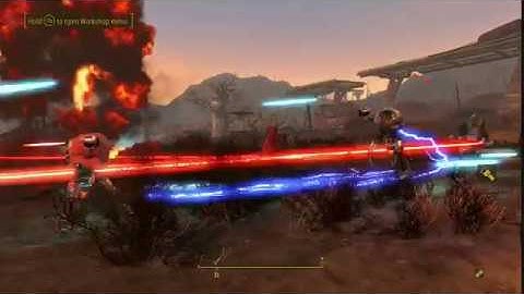 Fallout 4: Military Robots vs Nuka World Robots Round 1 [Robot wars]