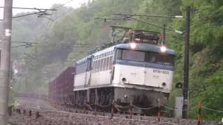 EF81 453次位無動 貨物列車 3091レ