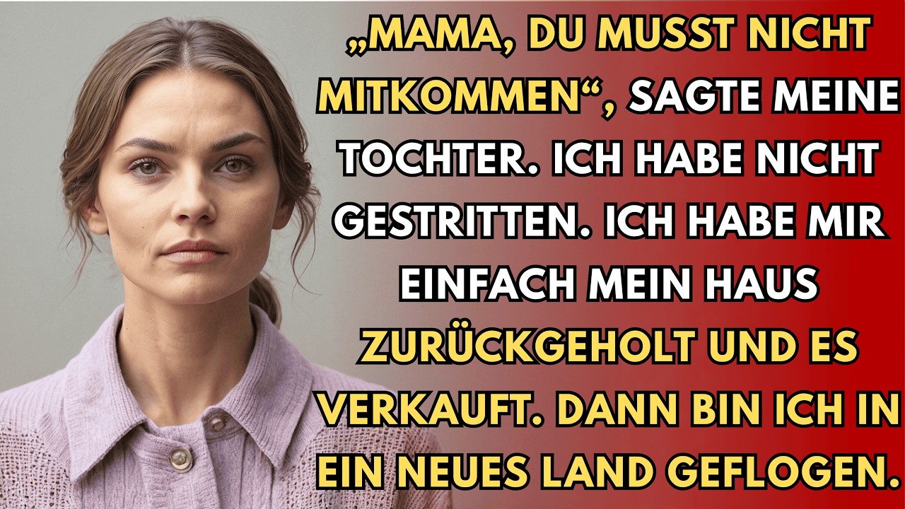Meine Tochter sagte: „Mama, du musst nicht mitkommen“ – Also holte ich mir still und heimlich mein