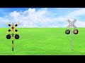 【踏切アニメ】ふみきりカンカンの日常16♪Railroad crossing daily life 16 ♫