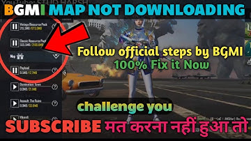BATTLEGROUNDS MOBILE INDIA MAP NOT DOWNLOADING PROBLEM FIX |  LIVE PROOF 100% WORKING SOLUTION
