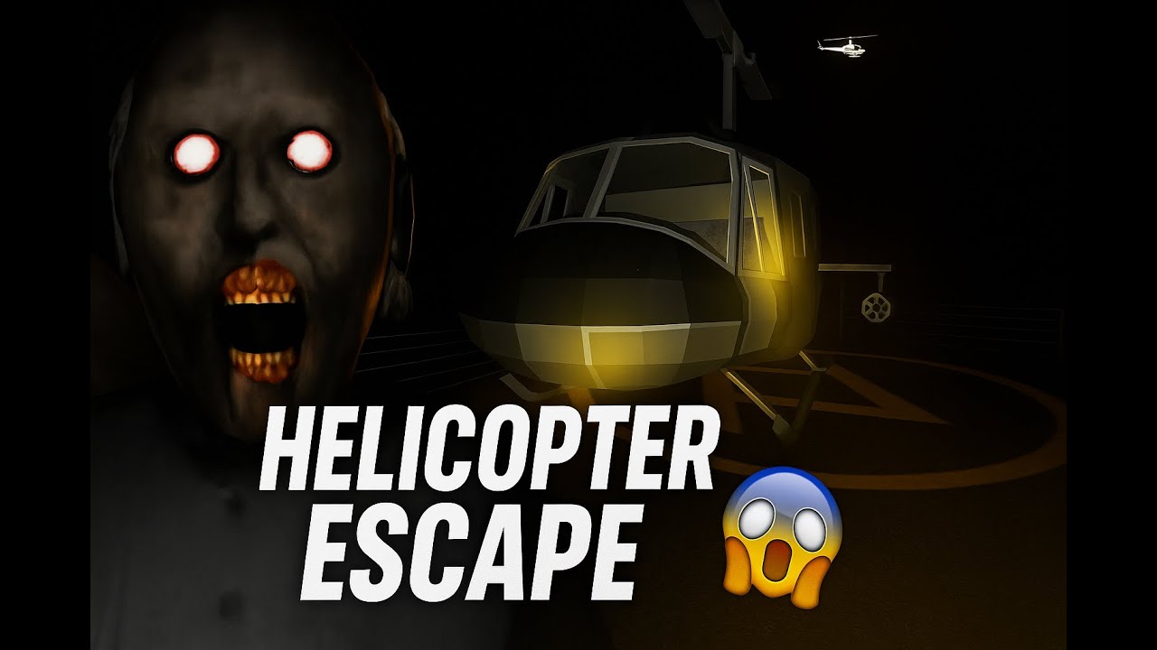 I ESCAPED By HELICOPTER! 😱 (Granny Chapter 2)