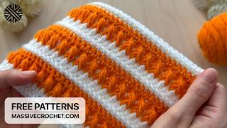 Crochet a BEAUTY! 🧡👌 VERY EASY Baby Blanket Pattern for Beginners