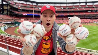 The Cardinals took batting practice JUST FOR ME at Busch Stadium