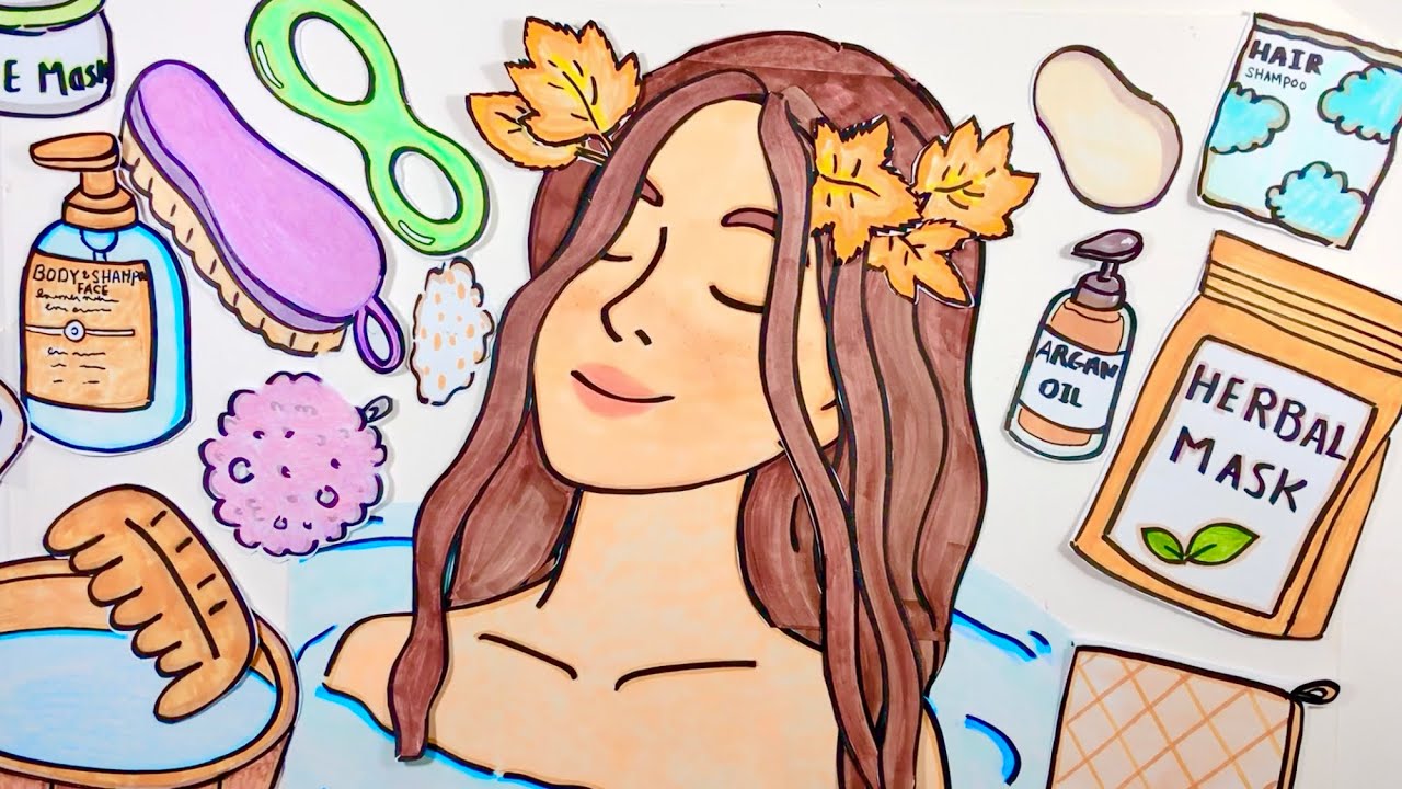 Paper ASMR | Gentle Fall Bath Time for Deep Relaxation 🍁🛁