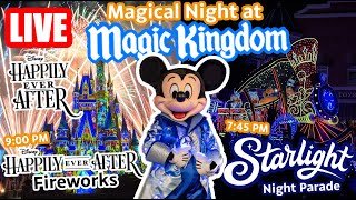 🔴Live: Late Night at Magic Kingdom! - Rides & Fireworks - Disney World Livestream